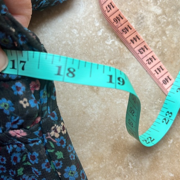 Anthropologie Blue Floral Maxi Dress - Picture 11 of 16